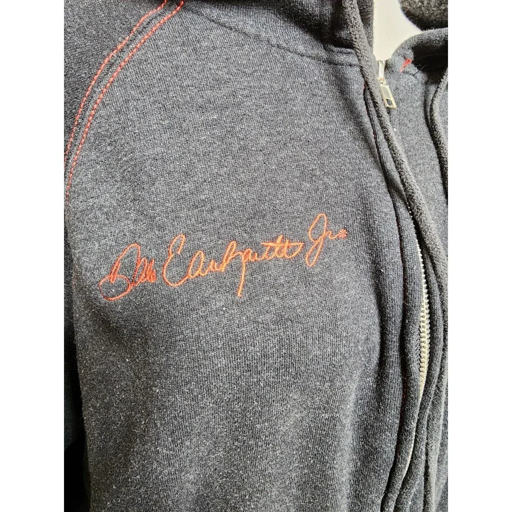 Dale Earnhardt Jr Gray Hoodie XL Embroidered Full Zip 88 Nascar Over The Wall - Picture 5 of 11